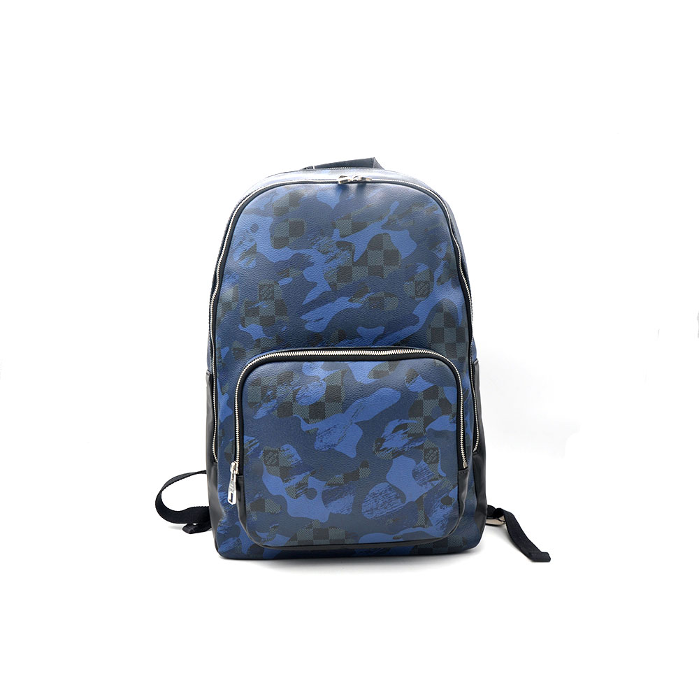 95新 LouisVuitton/路易威登 97新闲置鸦蓝黑棋盘格双肩背包29531