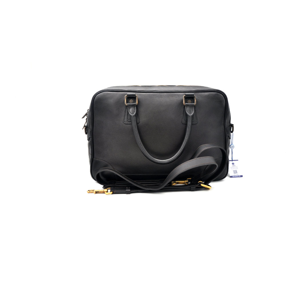 95新 LouisVuitton/路易威登 98新乌木色肩带公文包40*28/04690