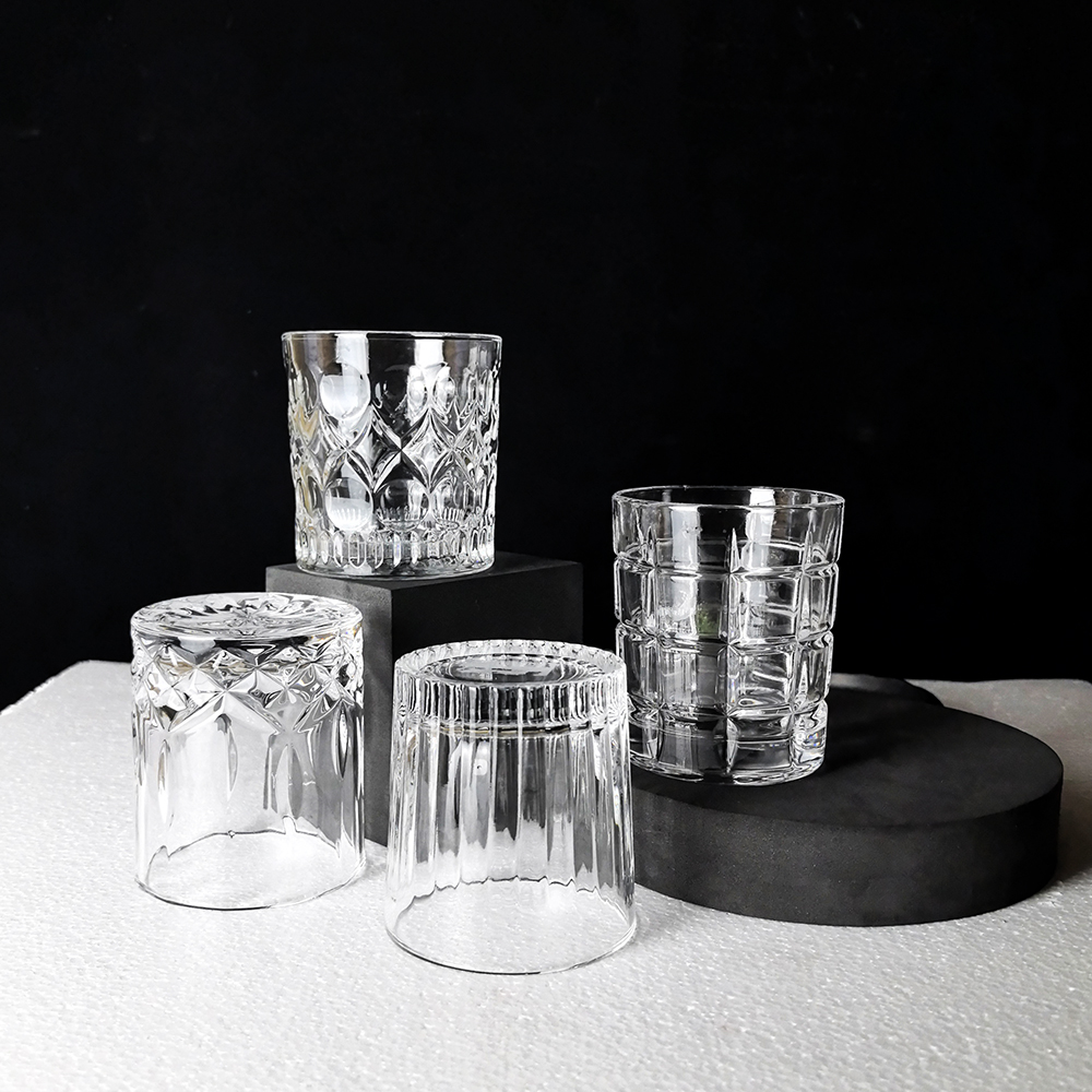 2只装创意复古酒杯威士忌杯水晶玻璃啤酒杯洋酒杯家用喝水杯欧式