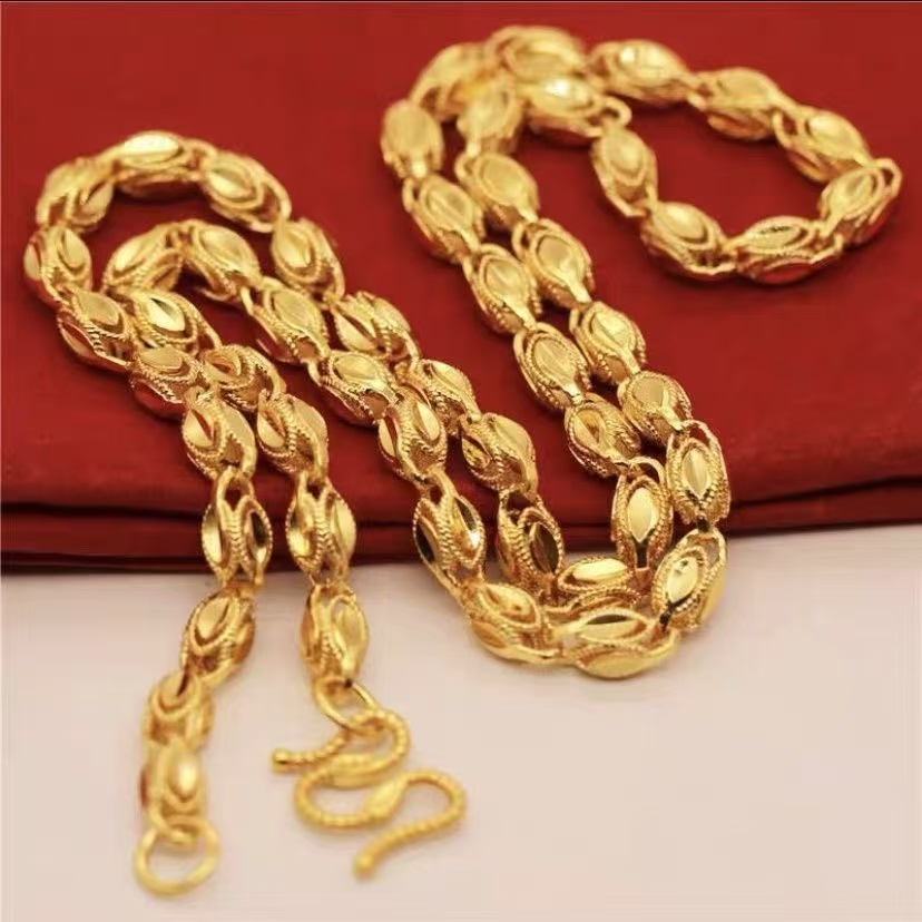 合金项链 新款凤眼合金项链女款男士时尚金色霸气不掉色潮流经典