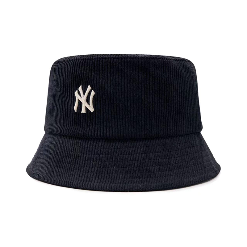 2025秋冬新款韩国MLB渔夫帽刺绣小标灯芯绒帽子盆帽潮ins男女同款