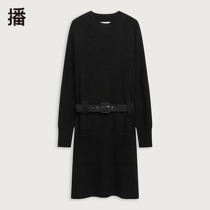 【商场同款】播宽松连衣裙女装连衣裙气质针织时尚连衣裙BDQ9LD1958