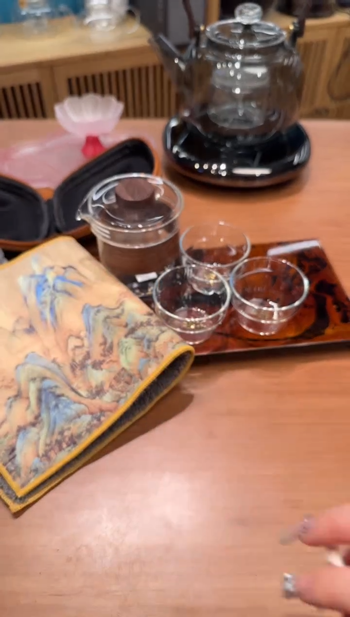 【闪购商品】1福容途众快客杯透明+千里江山