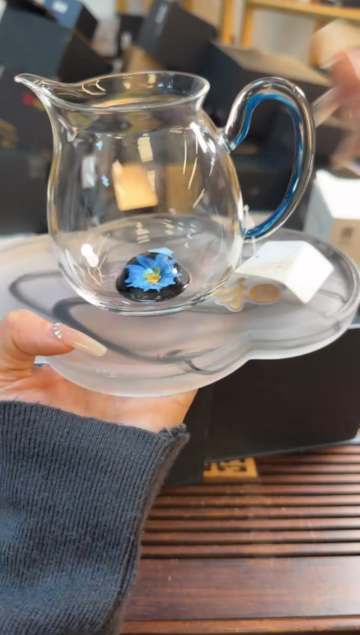 【闪购商品】1仙韵清悦凤尾墨蓝+水墨壶承黑色