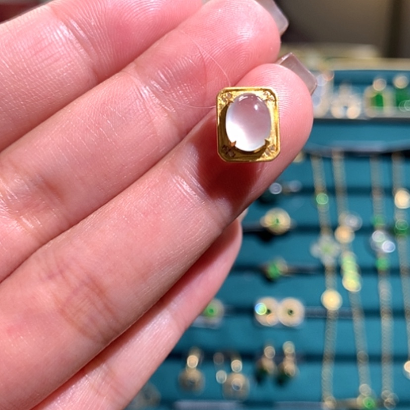 【闪购商品】翡翠吊坠18K金镶嵌