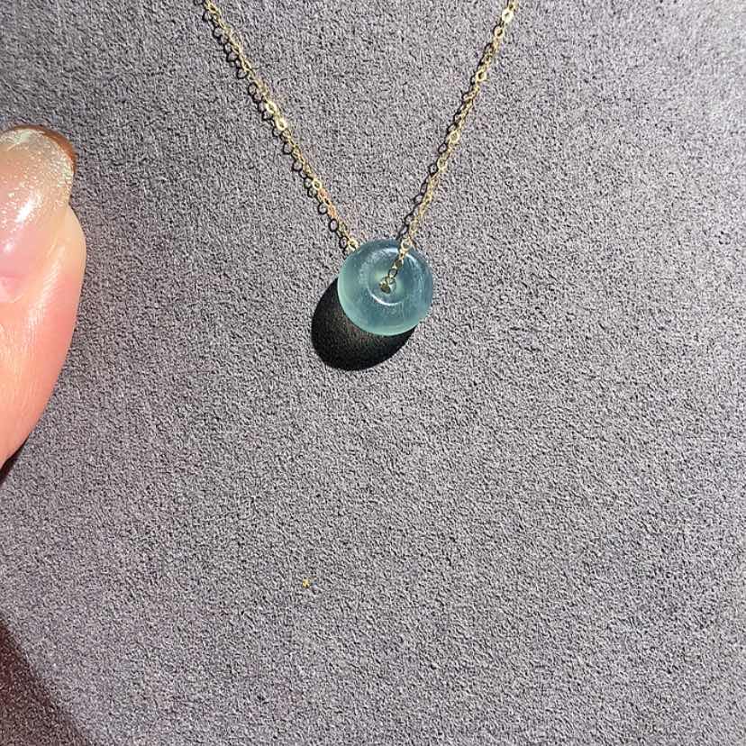 【闪购商品】翡翠吊坠18K金镶嵌