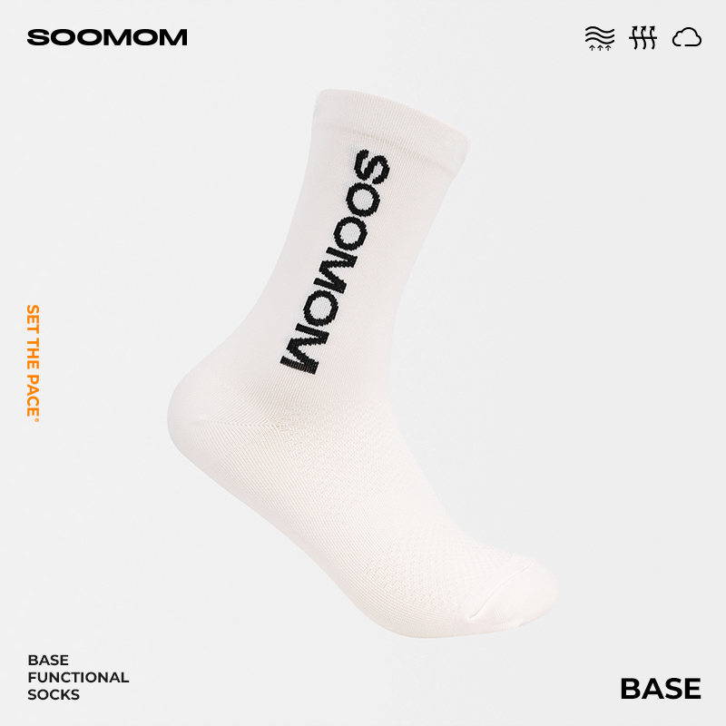 SOOMOM 机能骑行袜 运动弹力吸汗 新老款随机发