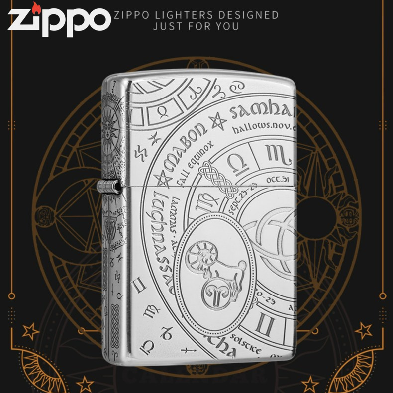 ZIPPO打火机十二星座经典个性收藏防风煤油打火机DY9902DK