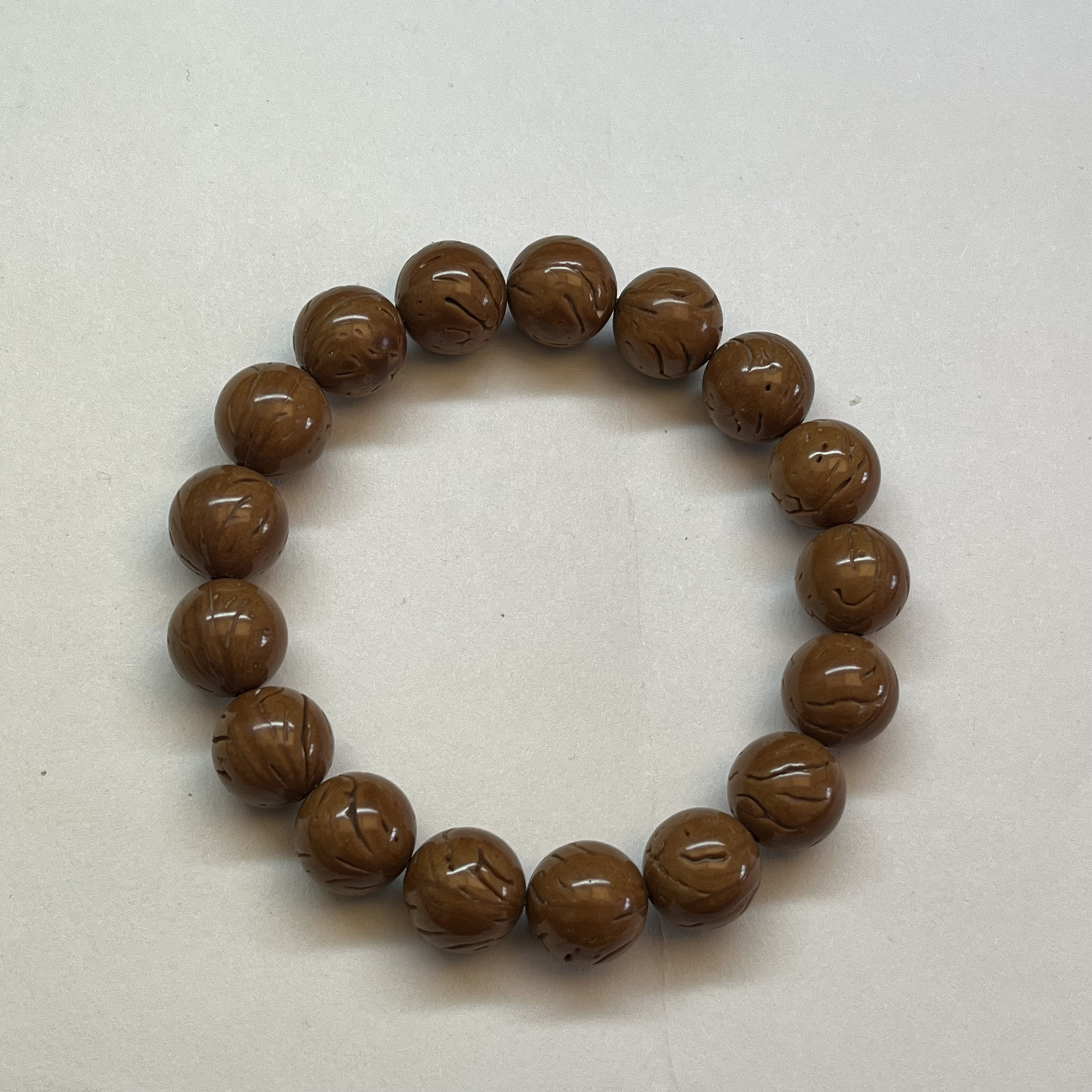 桃核光珠15mm尺寸龙纹桃核16颗文玩手串