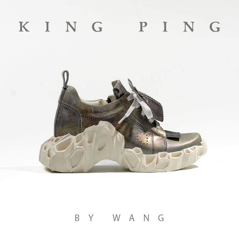 『星际守候』KING PING By WANG休闲运动女鞋手工鞋时尚女士低帮