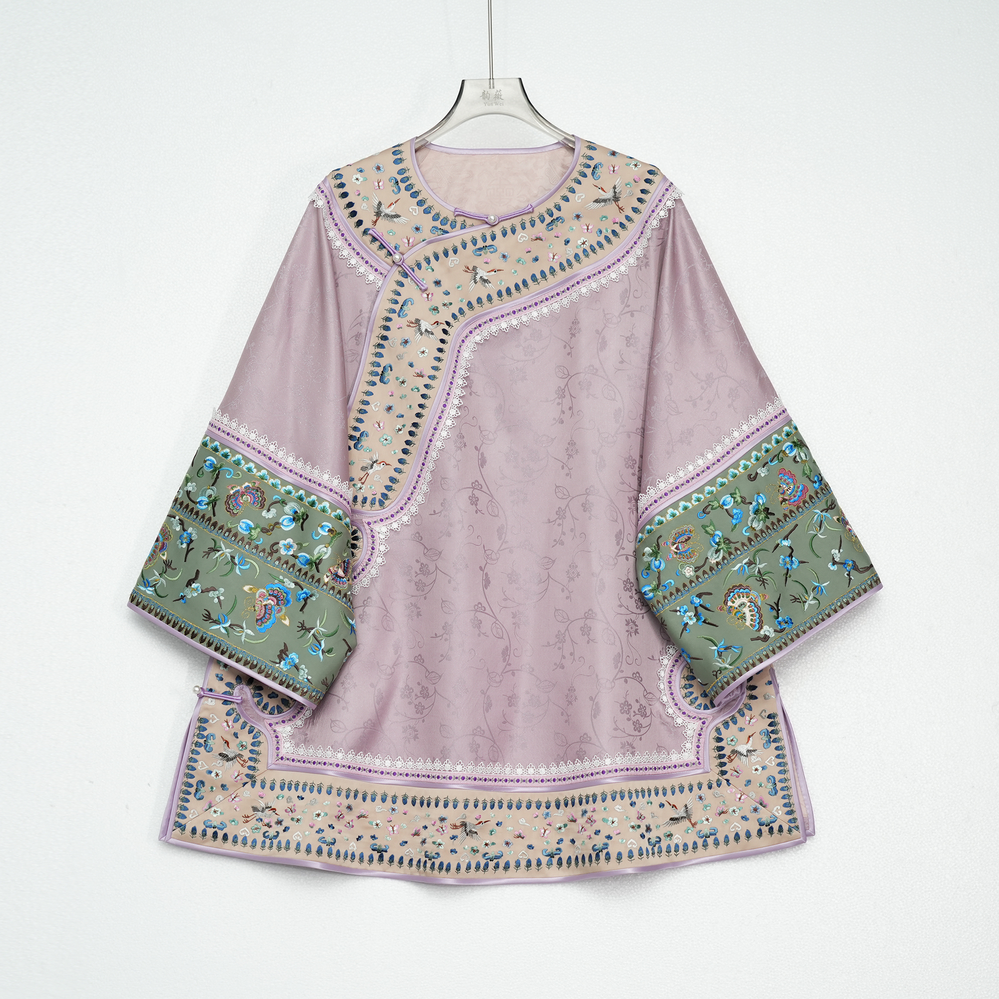 女士上衣中国风传统国风中式重工刺绣百搭复古太太服