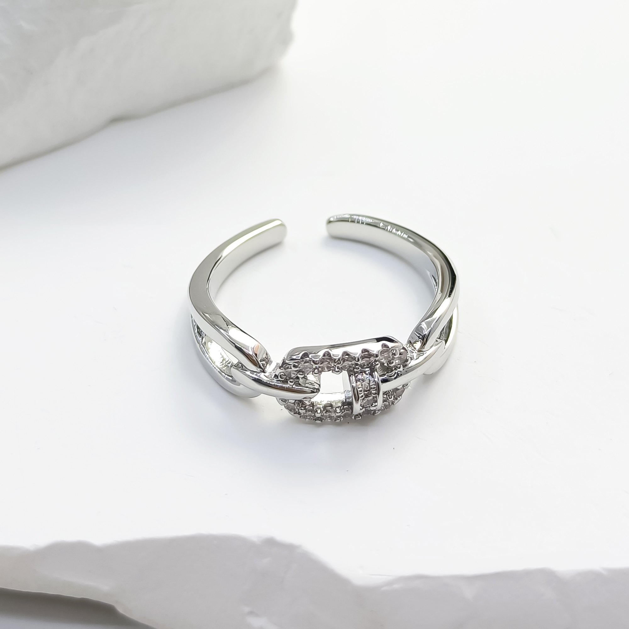 铜合金合成锆石戒指 JTQX-55832 戒指轻奢精致欧美时尚气质