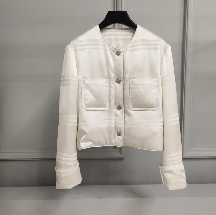 JDJ洁哥24新款小香风秋冬白鹅绒外套20793