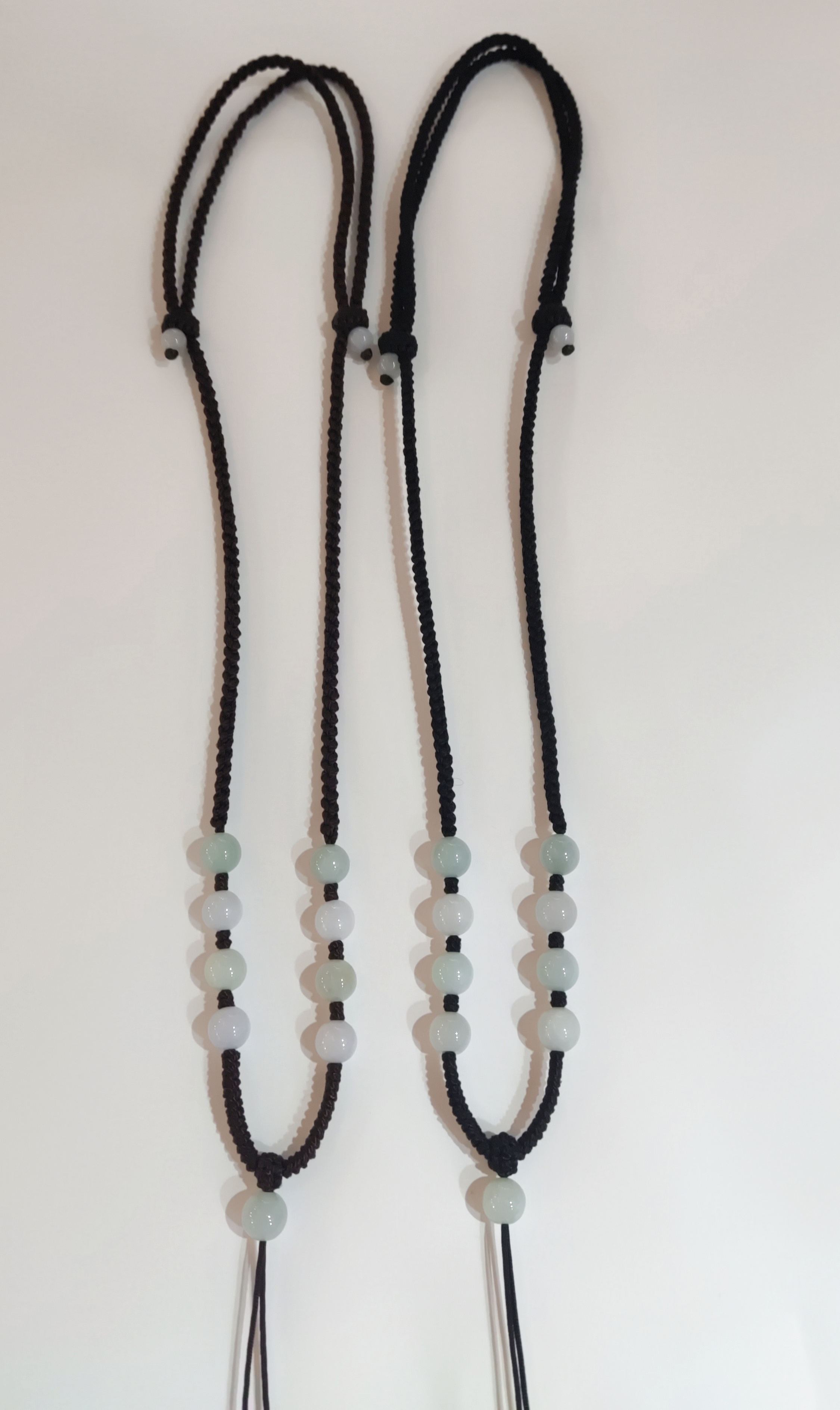 布艺  纯手工编织2.5mm粗绳玉绳子珠子卡7+满编调节吊坠玉绳