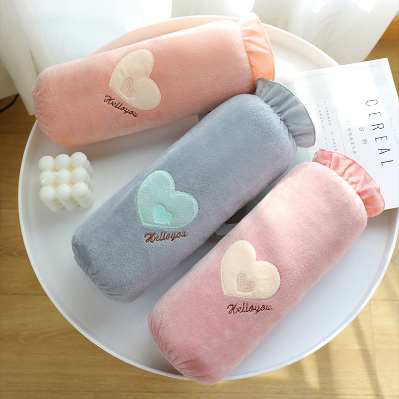 新款女士袖套上班毛绒长款韩版蝴蝶结绒布袖套兔耳套袖护袖耐脏冬