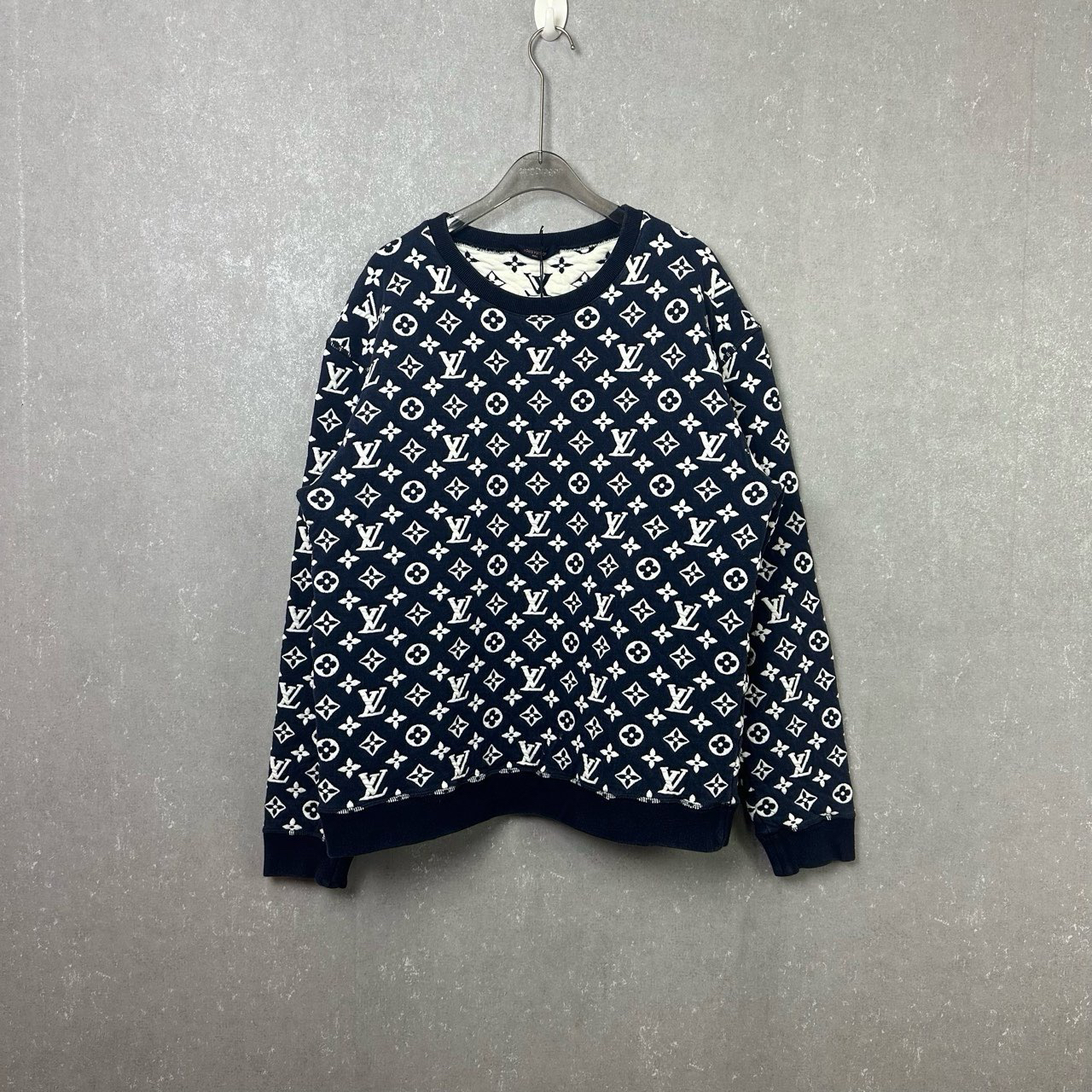 LOUIS VUITTON LV 提花图案圆领经典卫衣 XL码/99新/001352