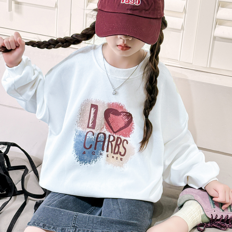 女童秋季卫衣2024新款卫衣牛仔裤套装女大童洋气时尚童装百搭潮