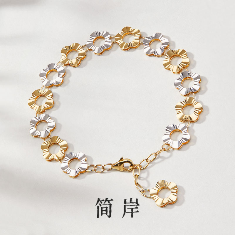 jeshore/简岸 925银手链 经典五花手链