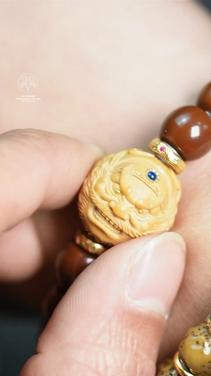 【闪购商品】猴头核桃吊坠钟馗御龙