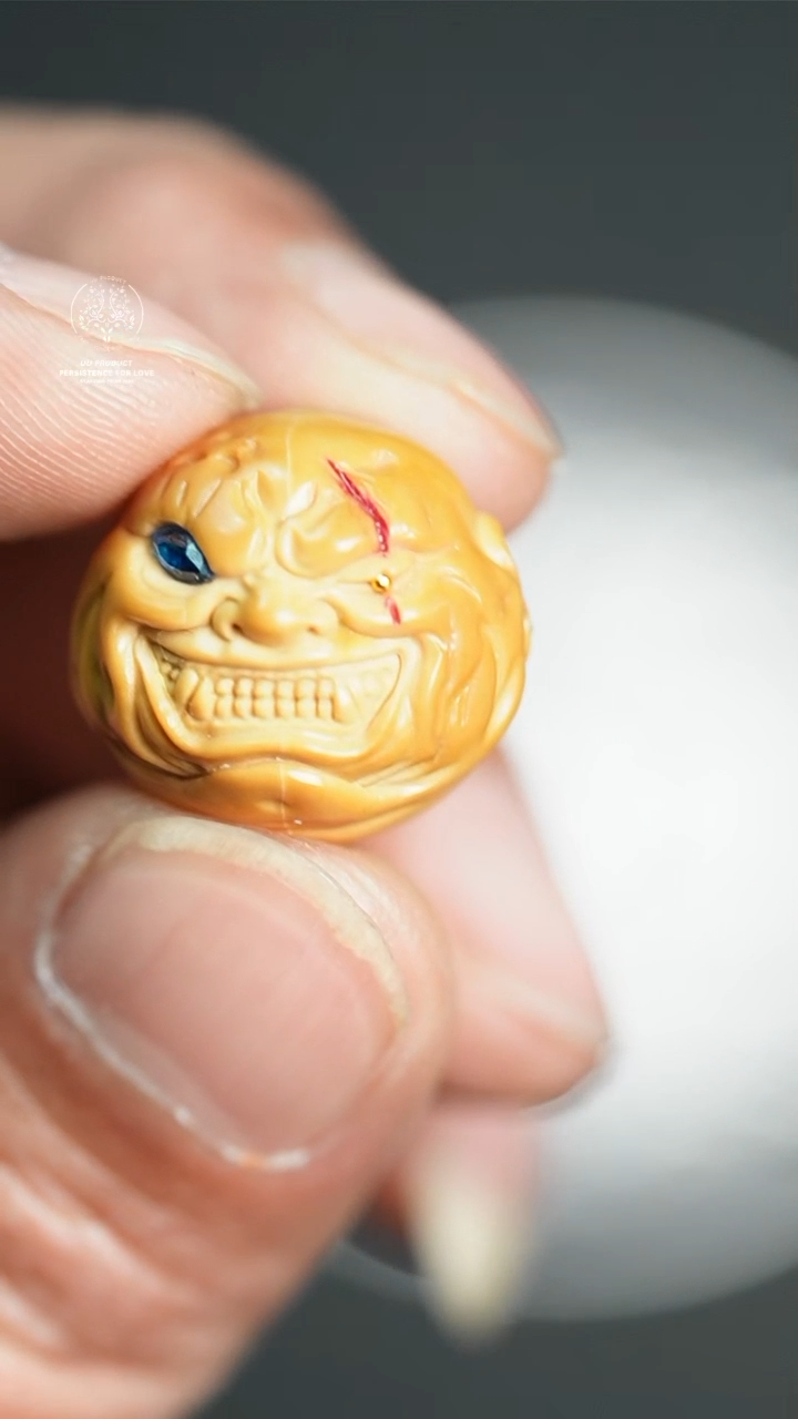 【闪购商品】猴头核桃吊坠獠牙恶僧