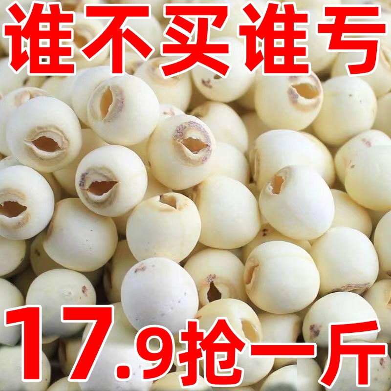 【17.9抢500克一大罐】白莲子无芯无硫 湘潭白莲子银耳莲子羹 新鲜