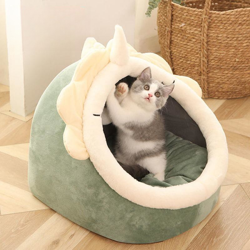 四季保暖冬天狗窝四季通用半封闭猫窝安全感猫床可拆洗宠物窝柔软