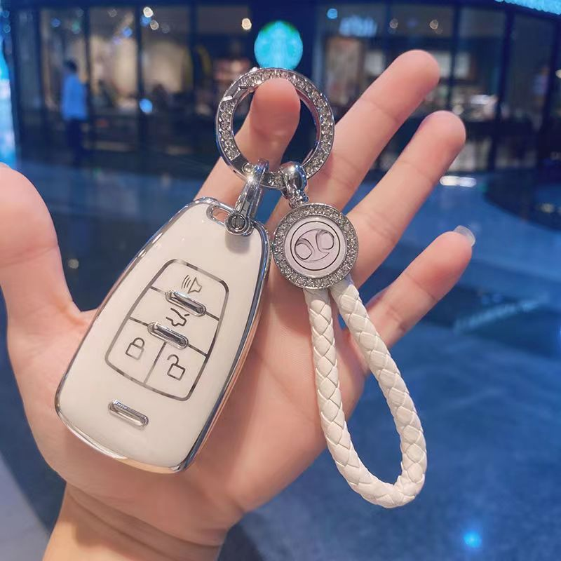 北京BJ40钥匙套智行X7扣BJ80绅宝D50/D70汽车x55/x65/u5钥匙包壳