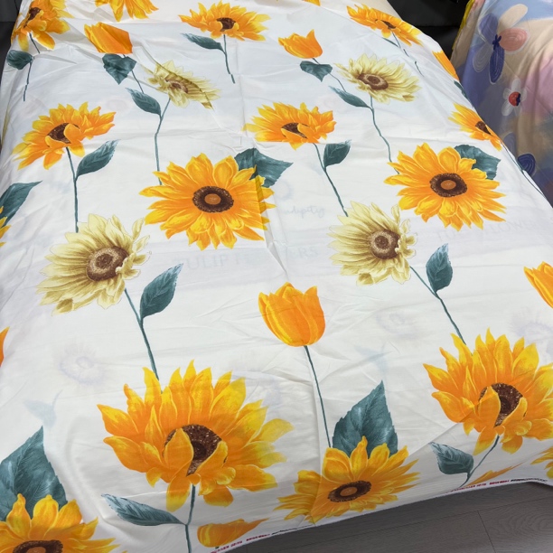 五福提花缎加厚布料2*2.5（-+5cm）【向阳花开】加工床单