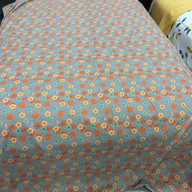 加厚暖绒双层纱【花海-田园兰花】单人被套1.6*2（-+5cm）柔软 不起球