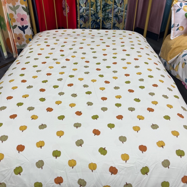 加厚保暖斜纹被套1.6*2.1（-+5cm）【南瓜】舒适 柔软 不起球