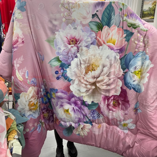 数码印花被子 双立体包边 粉色回忆2×2.3（±5cm）5.8斤左右