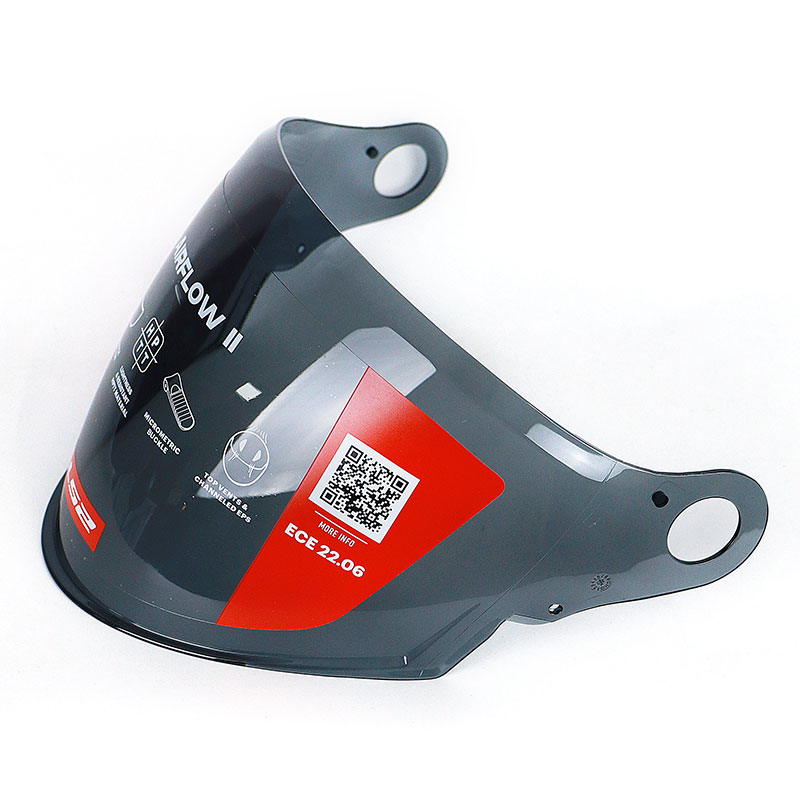 LS2头盔镜片OF616茶色彩色枪红镜片