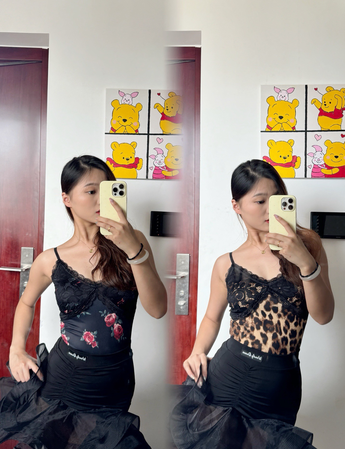 wendy舞服 复古蕾丝系列吊带