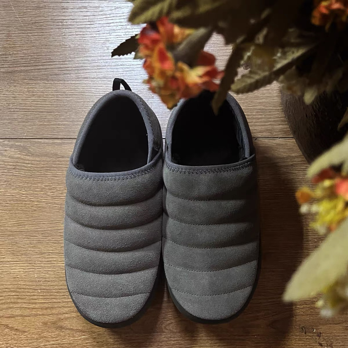 沉香布衣草堂原创休闲雪地鞋牛皮加绒冬季拖鞋复古文艺