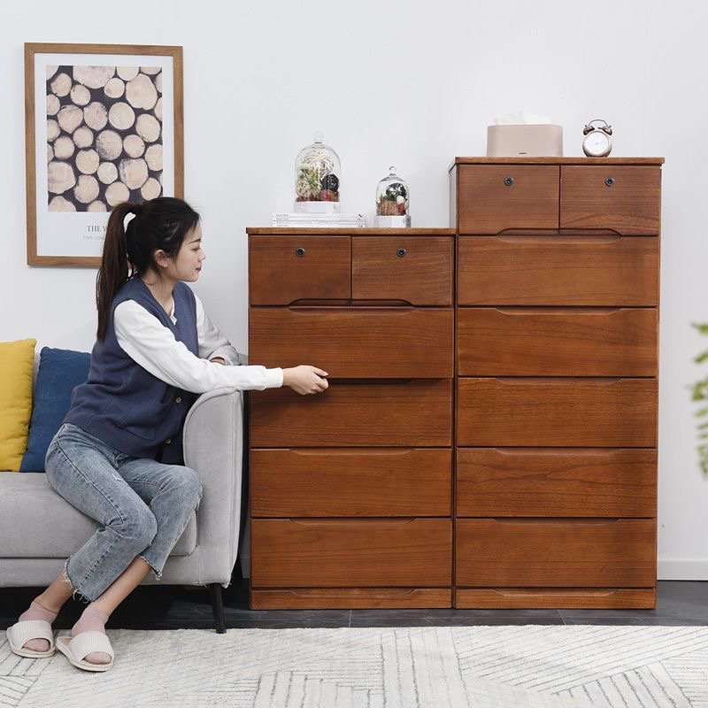 60宽抽屉式七斗柜卧室实木大容量多层储物柜客厅杂物小柜子经济型
