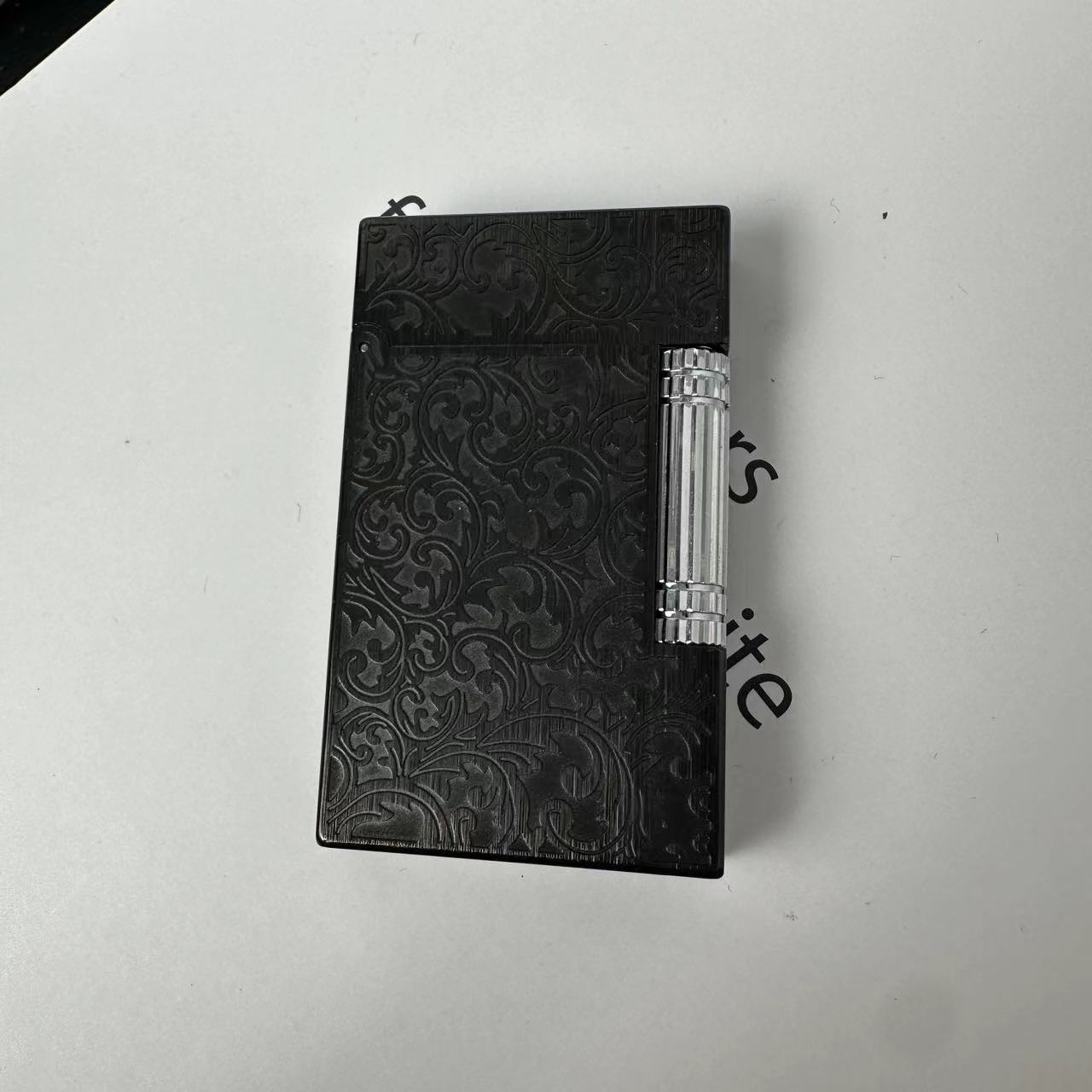 都柏特唐草花纯铜充气朗声侧滑钢音打火机