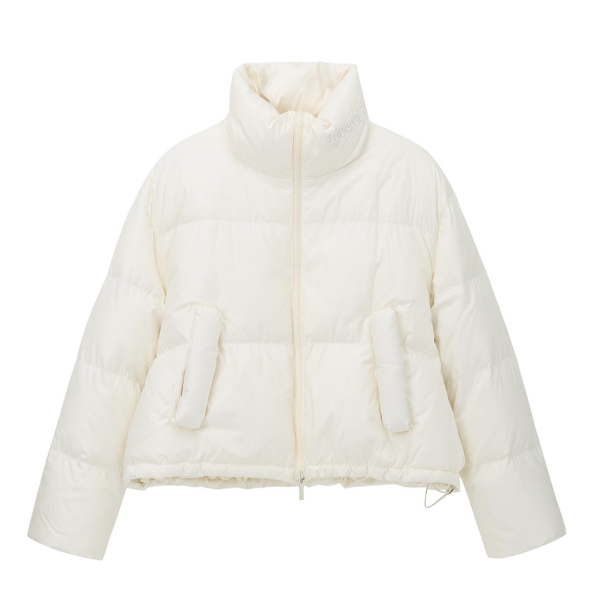 【AVVENN】白色短款厚外套