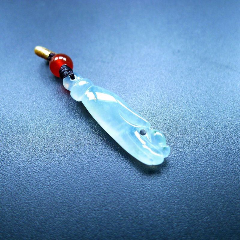 正品天然缅甸翡翠A货冰种掌上明珠得心应手吊坠女款玉坠精致时尚