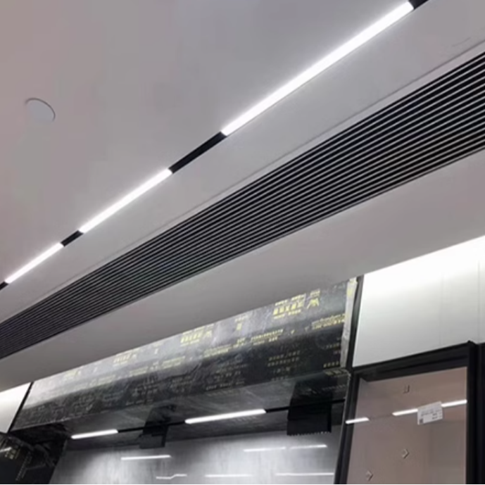 中央空调风口百叶格栅加长极简隐形检修口极窄边框石膏板预埋定制