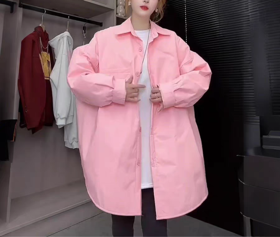 加棉衬衫彩色秋冬款2025新款宽松休闲长袖衬衫女秋季韩版简约显瘦