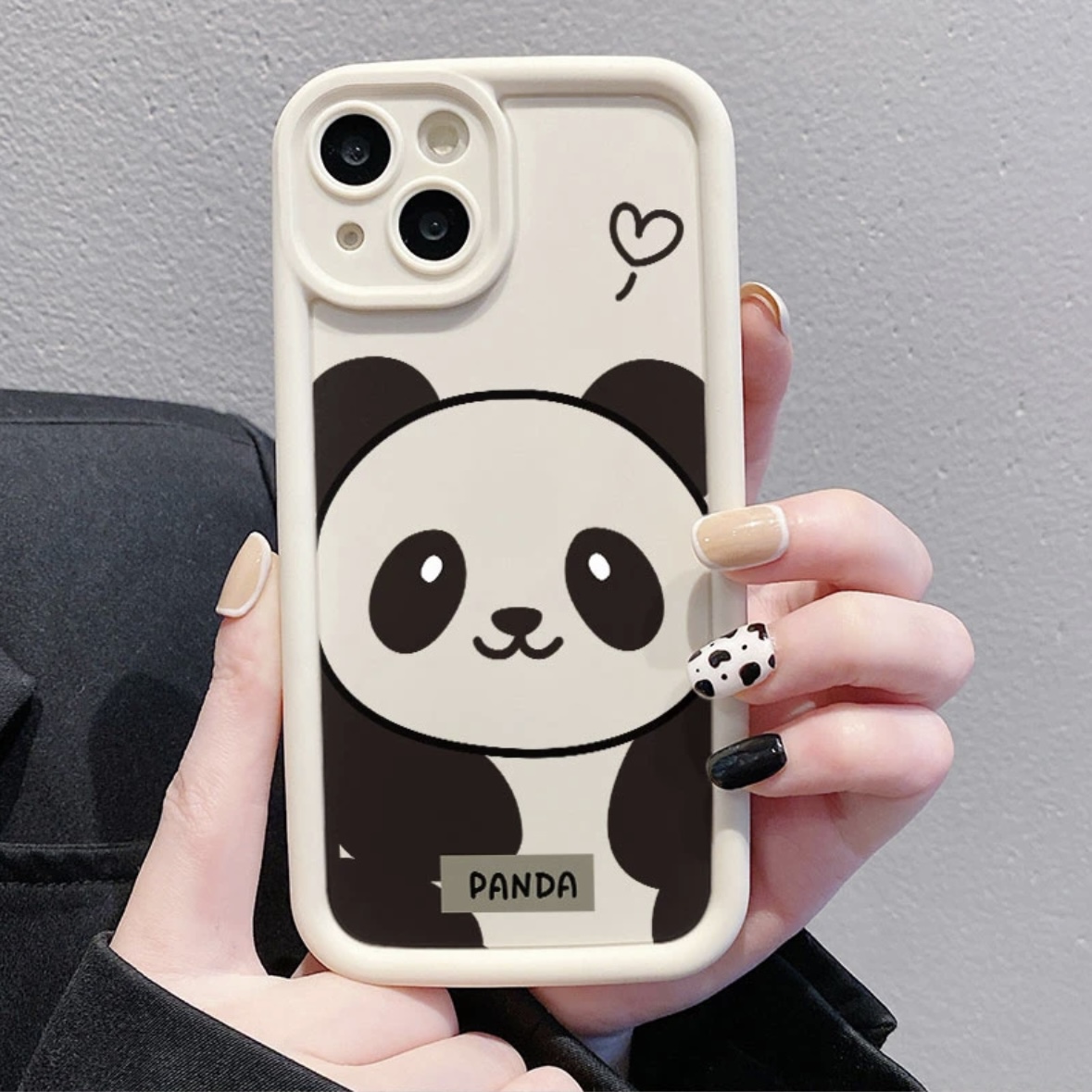 熊猫适用iPhone15手机壳苹果14pro软硅胶13全包12防摔华为新款女