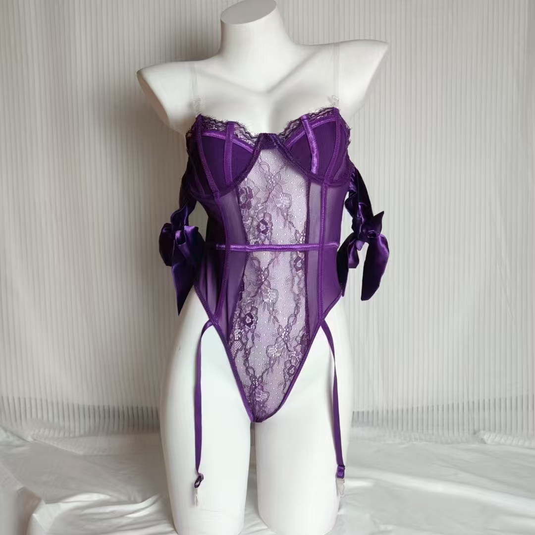 微醺鱼骨✨ 紫色显白黑色显瘦可穿150斤绑带可系肩膀可系脖子