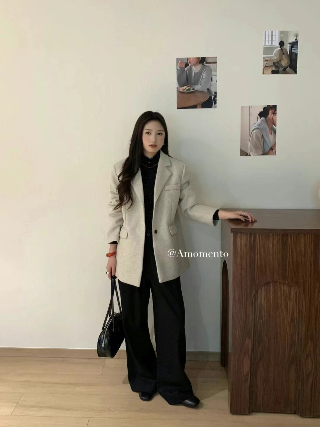 冬款韩版呢子西服秋冬