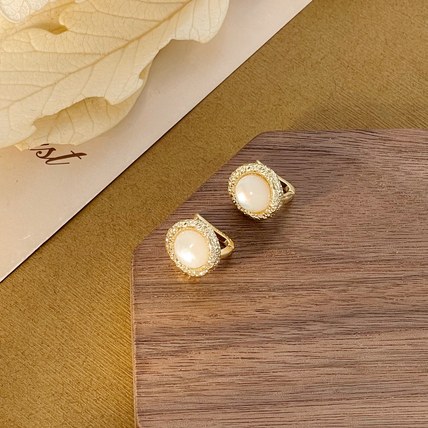 铜合金耳饰 半世晓晨耳钉B185日常百搭小众铜合金