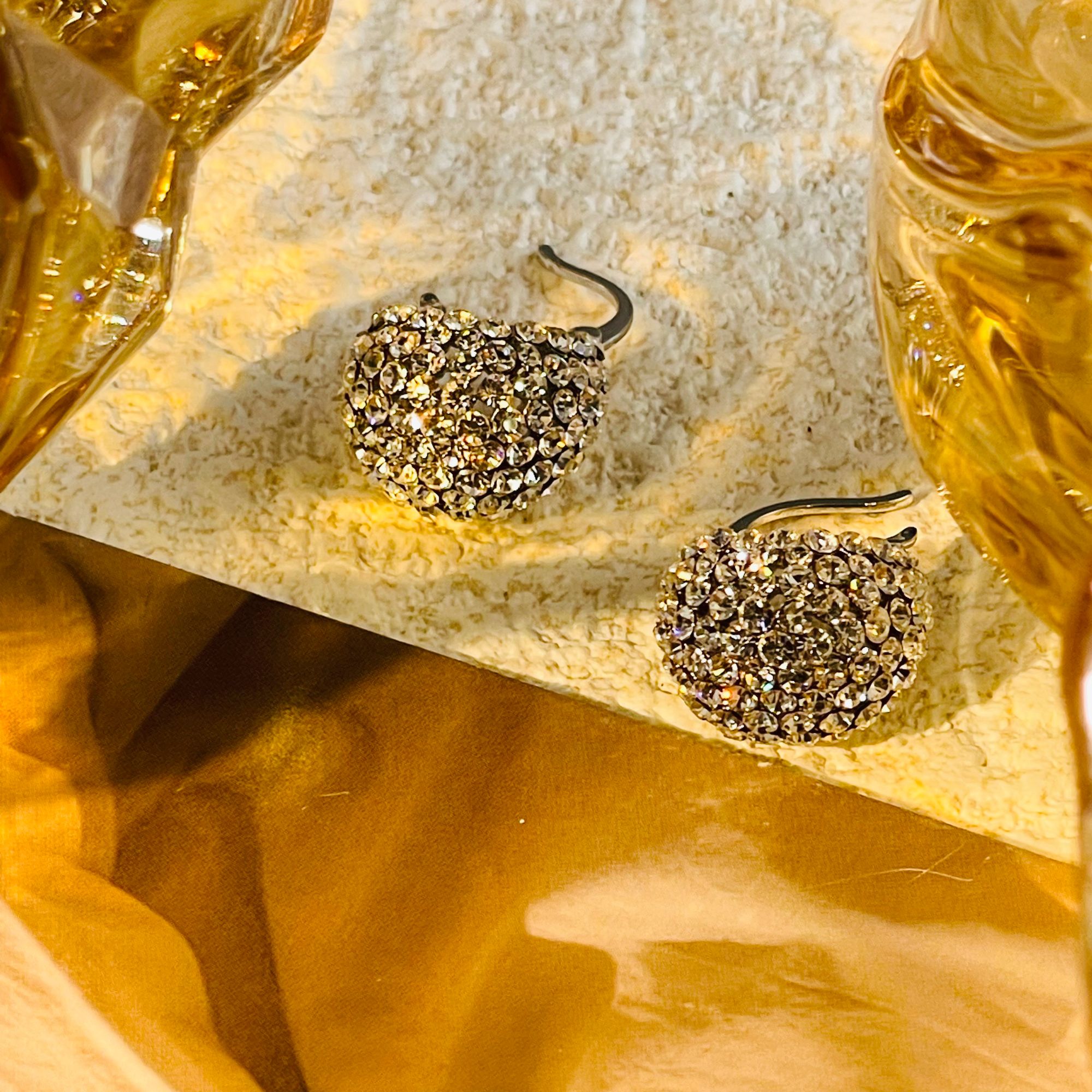 铜合金合成锆石耳饰 铜合金合成立方氧化锆作舍道傍耳环N262日常