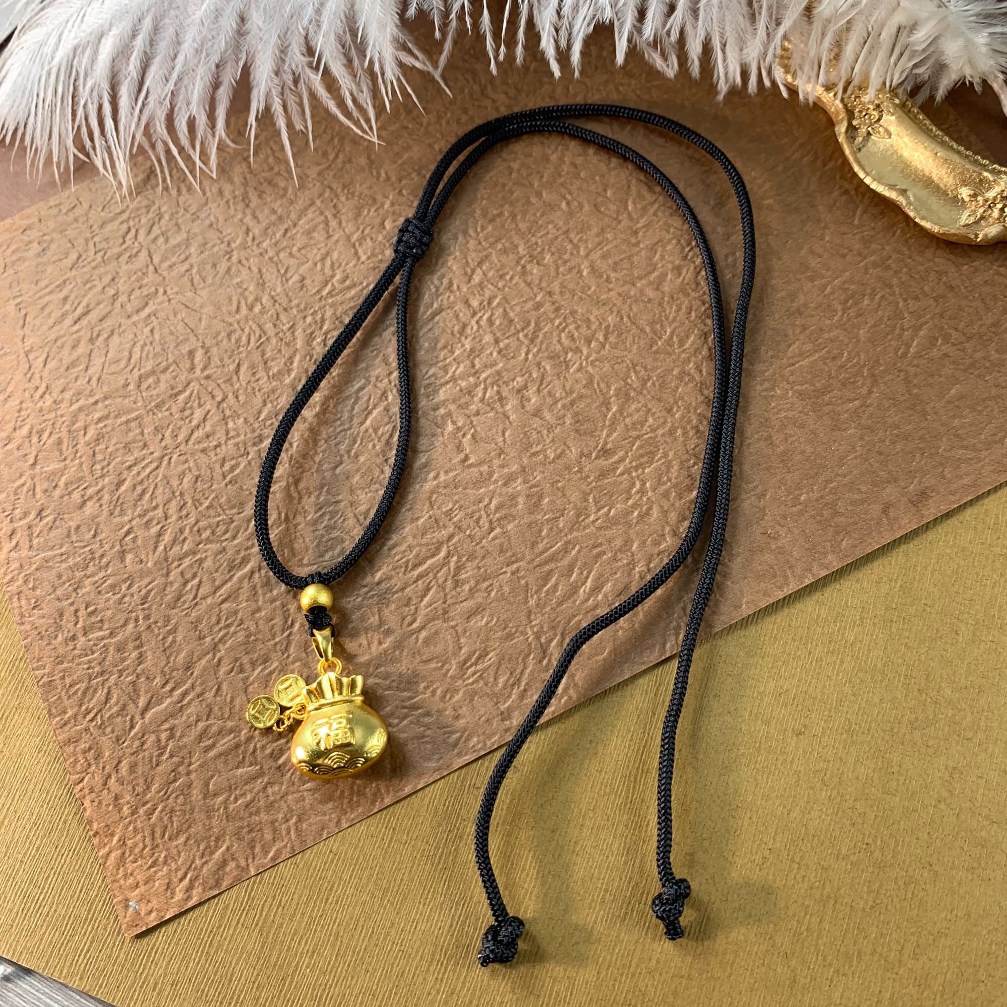 铜合金布艺吊坠 铜合金吊坠妍姿艳质项链K513时尚潮流百搭