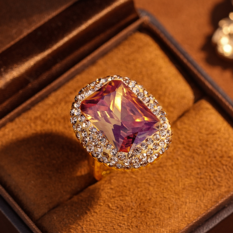 OLLBERNI/欧珀妮 铜合金戒指 轻奢复古重工戒指-1027