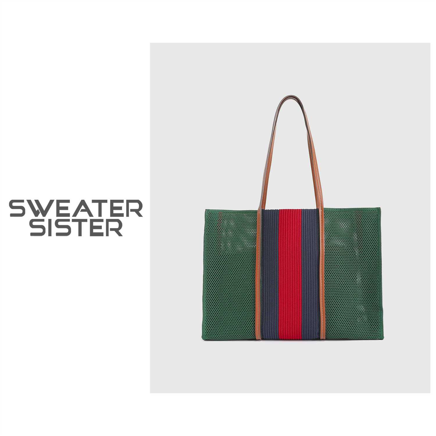 时尚撞色编织镂空包通勤单肩包824-926