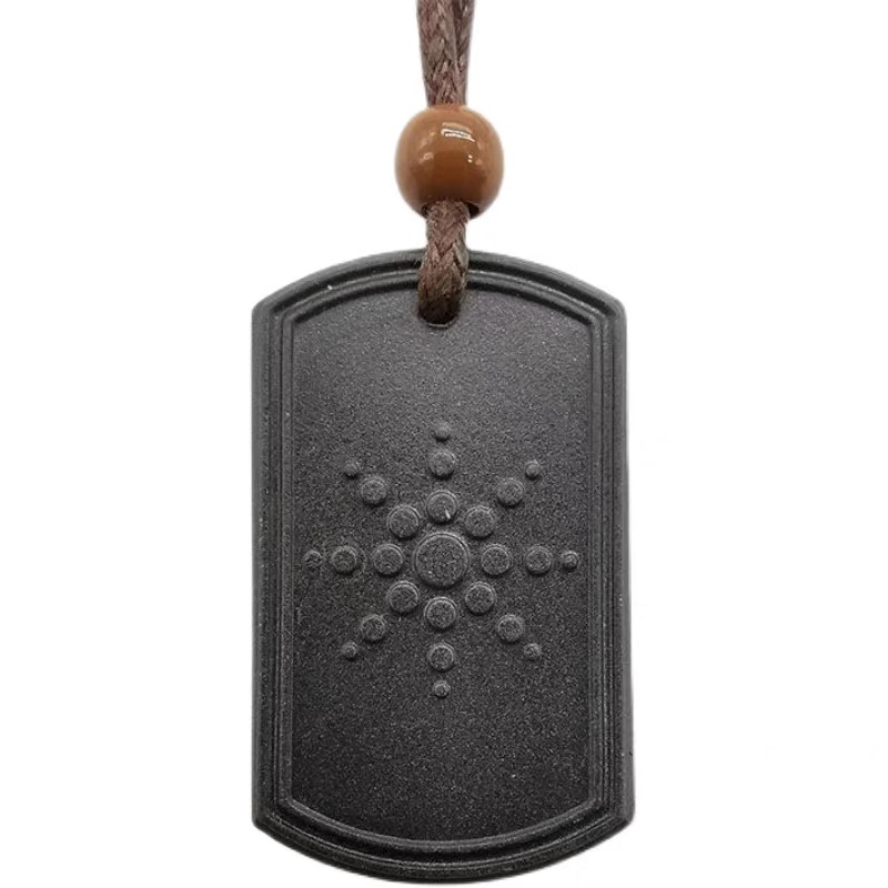 非金属玻璃吊坠 B086（来自星星的陨）项链时尚吊坠男士项坠黑色030