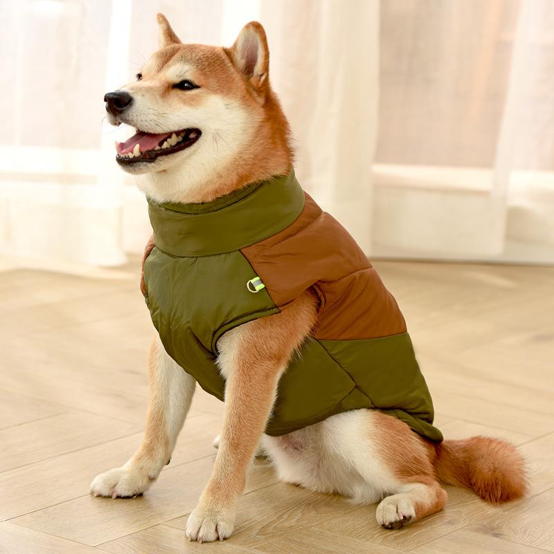 狗衣服秋装棉马甲中型大型犬金毛柴犬柯基季保暖小狗泰迪棉服